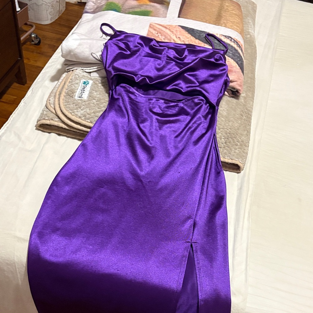 Windsor Strapless Purple Dress